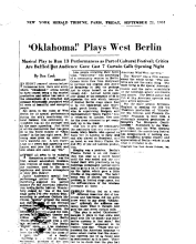 Berlin-Clip-BW  Oklahoma!"