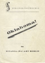 Titania-Palast-Berliner1Festwochen-Program-1951  "Oklahoma!" Cvr