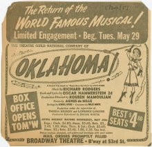 "Oklahoma!" Tickets 2